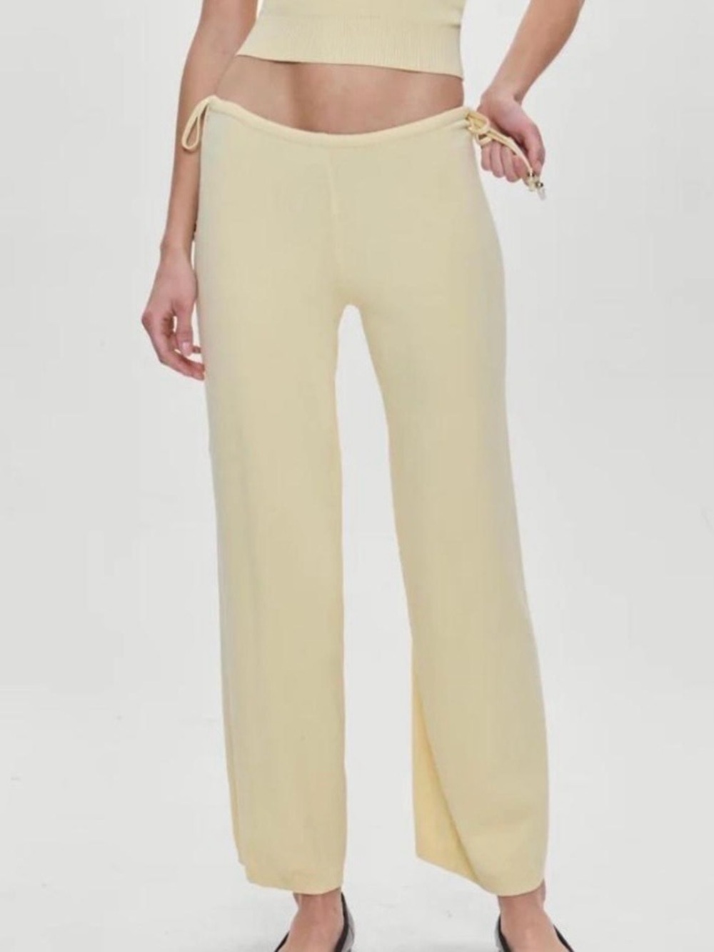 Frankie’s bikinis breeze low rise knit pants